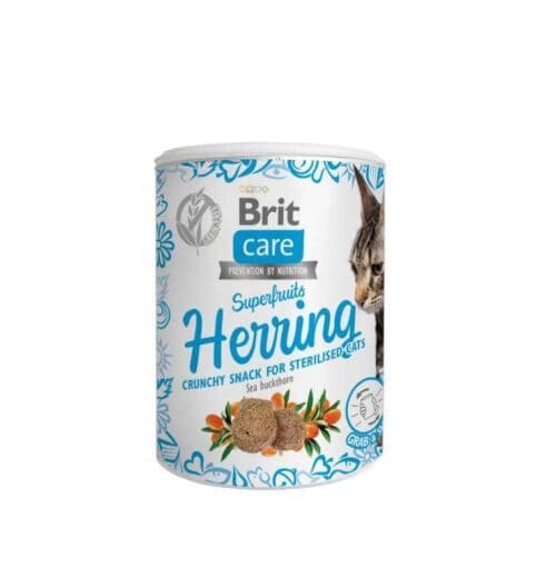 Brit Care Cat Snack Superfruits Herring 100 g (6)