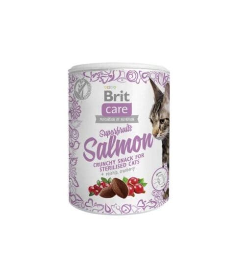 Brit Care Cat Snack Superfruits Salmon 100 g (6)