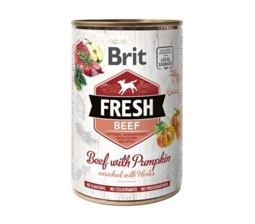 Brit Fresh Can - Beef with Pumpkin 400g (6)