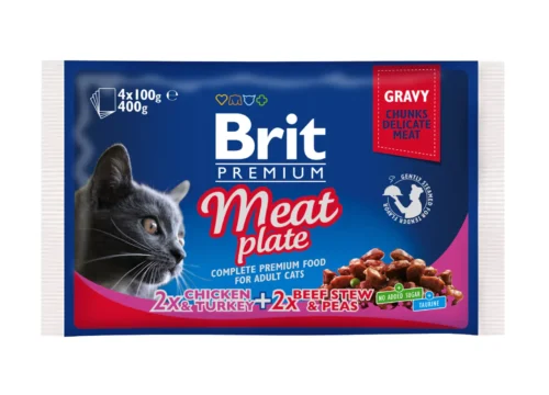 Brit Premium Cat Pouch Meat Plate 4x100gr (13)